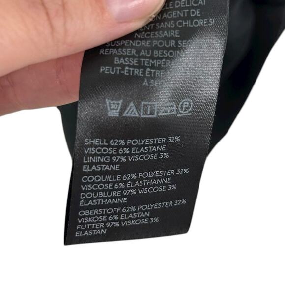 NWT Maeve Anthropologie Black Bow Halter Pinafore Mini Dress Womens Petite 8 - Picture 8 of 8